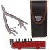Мультитул Victorinox SwissTool Spirit X (3.0235.N) 105мм 35функц. мини-отвертка/штопор/набор бит/удлинитель/чехол нейлоновый серебристый подар.коробка