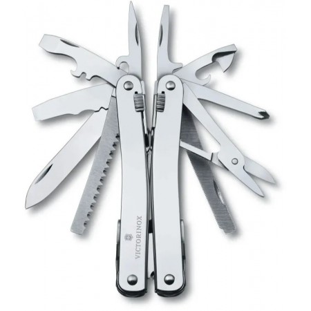 Мультитул Victorinox SwissTool Spirit X Plus Ratchet (3.0236.N) 105мм 36функц. чехол нейлоновый серебристый подар.коробка