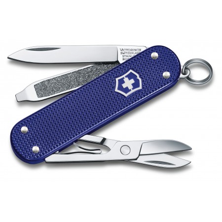 Нож перочинный Victorinox Classic Night Dive (0.6221.222G) 58мм 5функц. синий карт.коробка