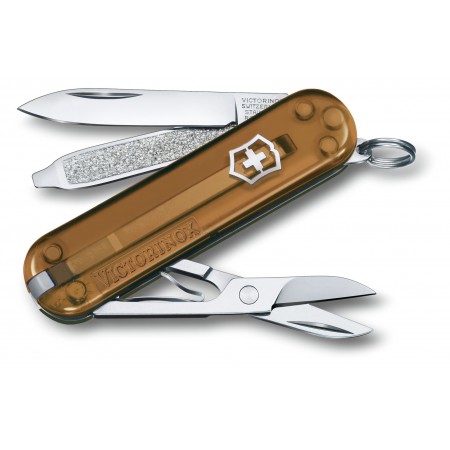 Нож перочинный Victorinox Classic Chocolate Fugde (0.6223.T55G) 58мм 7функц. карт.коробка
