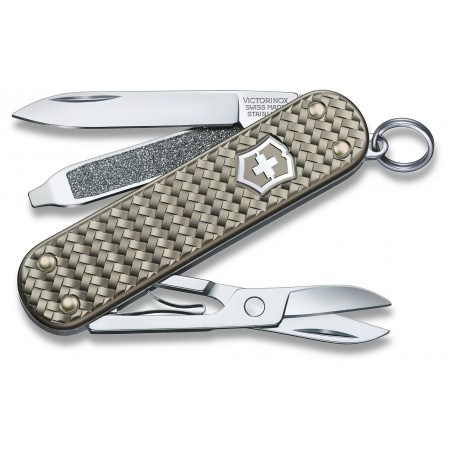 Нож перочинный Victorinox Classic Precious Alox (0.6221.4031G) 58мм 5функц. серый подар.коробка