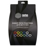 Пластик для ручки 3D Cactus CS-3D-PETG-12x10M PETG d1.75мм L10м 12цв.
