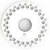 Фонарь походный Gauss GFL004 белый 48Вт лам.:светодиод. AAx3 (GF004)