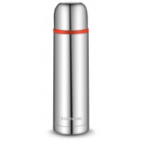 Термос для напитков Starwind 10-500 0.5л. серебристый/красный картонная коробка