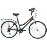 Велосипед Digma Megapolice городской рам.:16" кол.:26" черный 15.7кг (MEGAPOLICE-26/16-ST-R-BK)