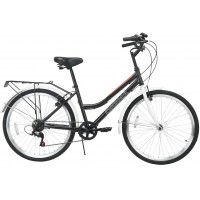 Велосипед Digma Megapolice городской рам.:16" кол.:26" черный 15.7кг (MEGAPOLICE-26/16-ST-R-BK)