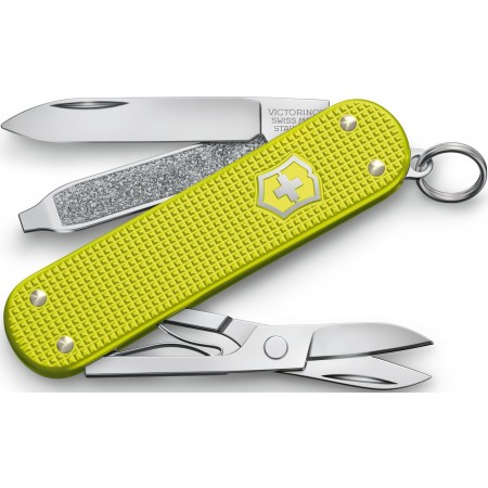 Нож перочинный Victorinox Alox Classic (0.6221.L23) 58мм 5функц. желтый подар.коробка