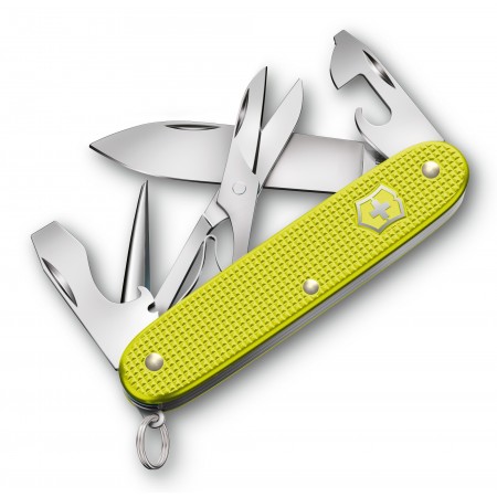 Нож перочинный Victorinox Pioneer X (0.8231.L23) 93мм 9функц. желтый подар.коробка