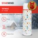 Термос Starwind New Year 11-1000 1л. белый/рисунок