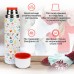 Термос Starwind New Year 11-1000 1л. белый/рисунок