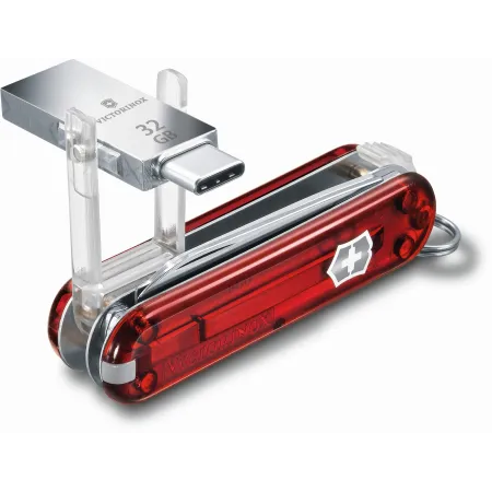 Нож перочинный Victorinox @work (4.6235.TG32B1) 58мм 8функц. красный полупрозрачный