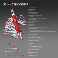 Нож перочинный Victorinox Evoke Alox (0.9411.D221) 136мм 5функц. синий/красный подар.коробка
