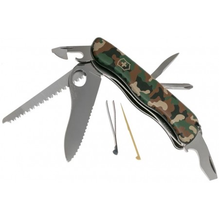 Нож перочинный Victorinox Trailmaster One Hand (0.8463.MW94) 111мм 12функц. камуфляж карт.коробка