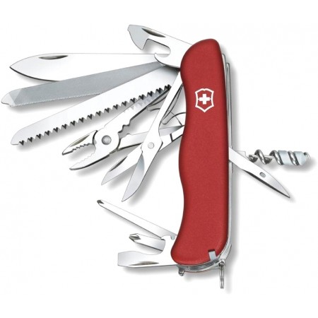 Нож перочинный Victorinox WORK CHAMP (0.8564) 111мм 21функц. красный карт.коробка