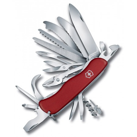 Нож перочинный Victorinox WORK CHAMP XL (0.8564.XL) 111мм 31функц. красный