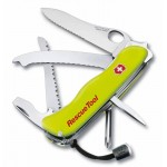 Нож перочинный Victorinox RescueTool One Hand (0.8623.MWN) 111мм 12функц. салатовый карт.коробка