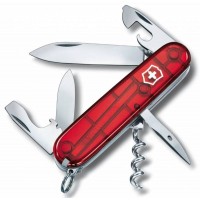 Нож перочинный Victorinox Spartan (1.3603.T) 91мм 12функц. красный полупрозрачный карт.коробка