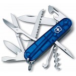 Нож перочинный Victorinox Huntsman (1.3713.T2) 91мм 15функц. синий полупрозрачный карт.коробка
