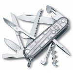 Нож перочинный Victorinox Huntsman (1.3713.T7) 91мм 15функц. серебристый полупрозрачный карт.коробка