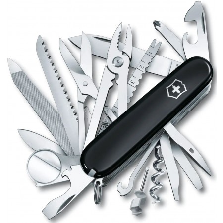 Нож перочинный Victorinox SwissChamp (1.6795.3) 91мм 33функц. черный карт.коробка