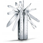 Мультитул Victorinox SwissTool X Plus Ratchet (3.0339.L) 115мм 40функц. мини-отвертка/штопор/набор бит/удлинитель/чехол кожаный серебристый карт.коробка