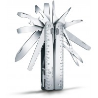 Мультитул Victorinox SwissTool X Plus Ratchet (3.0339.L) 115мм 40функц. мини-отвертка/штопор/набор бит/удлинитель/чехол кожаный серебристый карт.коробка
