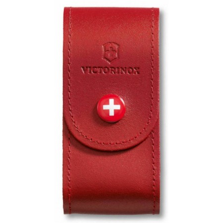 Чехол Victorinox 4.0521.1 нат.кожа петля красный без упаковки