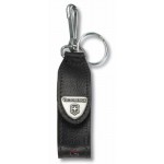 Чехол Victorinox Leather Hang Case (4.0515) кожа натуральная черный с карабином и отверстием для фонарика без упаковки