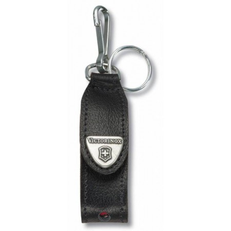 Чехол Victorinox Leather Hang Case (4.0515) кожа натуральная черный с карабином и отверстием для фонарика без упаковки