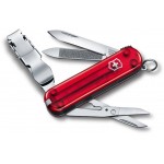Нож перочинный Victorinox Nail Clip (0.6463.T) 65мм 8функц. красный полупрозрачный