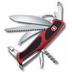 Нож перочинный Victorinox RangerGrip 57 Hunter (0.9583.MC) 130мм 13функц. красный/черный карт.коробка