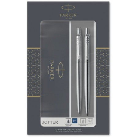 Набор ручек Parker Jotter Core KB61 (2093256) Stainless Steel CT подар.кор. ручка шариковая/карандаш механический 0.5