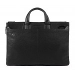 Сумка Piquadro Black Square CA4598B3/N с отделением для ноутбука 17.3" черная натур.кожа
