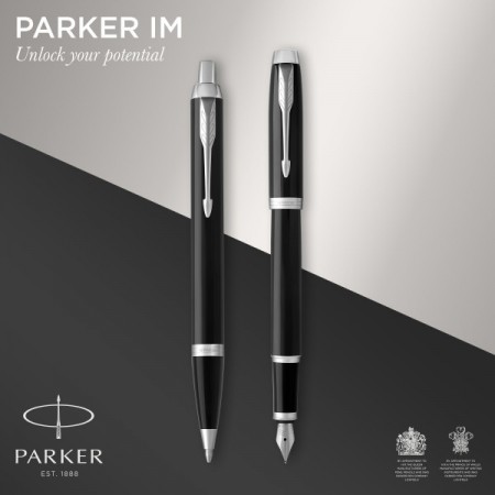 Набор ручек Parker IM Core FK221 (CW2093215) Black CT сталь нержавеющая подар.кор. ручка перьевая, ручка шариковая