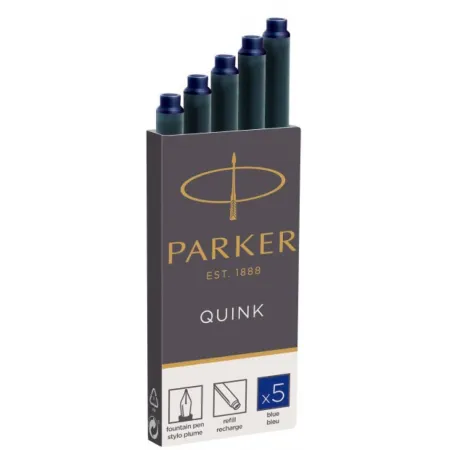 Картридж Parker Quink Z11 (CW1950384) синие чернила для ручек перьевых (5шт)