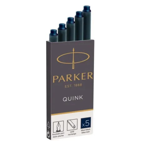 Картридж Parker Quink Z11 (CW1950385) черный/синие чернила для ручек перьевых (5шт)