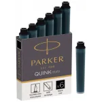 Картридж Parker Quink Z17 Mini (CW1950407) черные чернила для ручек перьевых (6шт)