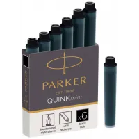 Картридж Parker Quink Z17 Mini (CW1950407) черные чернила для ручек перьевых (6шт)