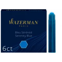 Картридж Waterman International (CWS0110950) Serenity Blue чернила для ручек перьевых (6шт)