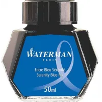 Флакон с чернилами Waterman (CWS0110720) Serenity Blue чернила 50мл для ручек перьевых