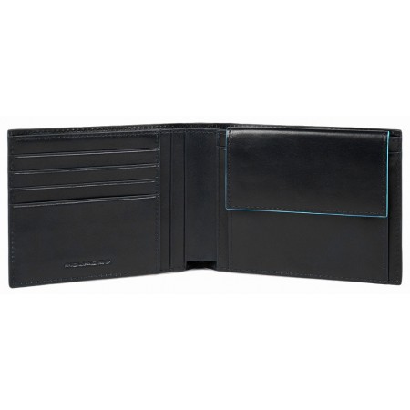 Кошелек мужской Piquadro Blue Square Revamp PU257B2VR/N черный натур.кожа Кошелек мужской Piquadro Blue Square Revamp PU257B2VR/N черный натур.кожа