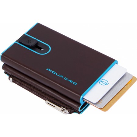 Чехол для кредитных карт Piquadro Blue Square PP5585B2BLR/MO коричневый натур.кожа