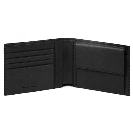 Кошелек мужской Piquadro Black Square PU257B3R/N черный натур.кожа