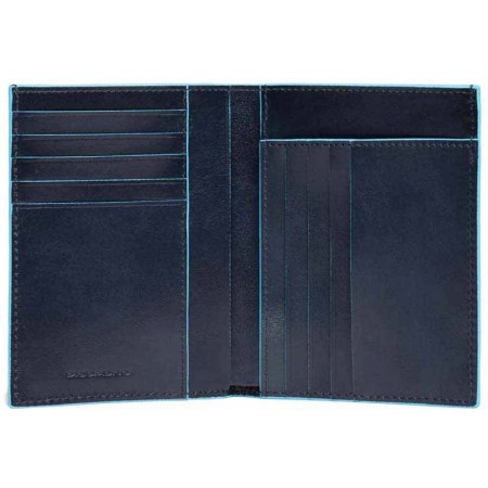 Кошелек мужской Piquadro Blue Square PU1393B2/BLU2 темно-синий натур.кожа