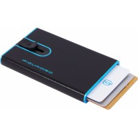 Чехол для кредитных карт Piquadro Blue Square PP4825B2BLR/N черный натур.кожа