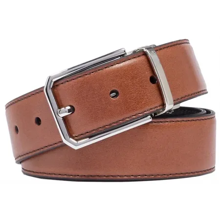 Ремень мужской The Bridge Brunelleschi 03450401/6V-110х3.5см коричневый/черный натур.кожа