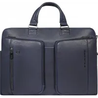 Деловая сумка Piquadro Cronus CA6025S134/BLU с отделением для ноутбука синий натур.кожа