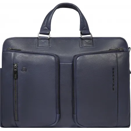 Деловая сумка Piquadro Cronus CA6025S134/BLU с отделением для ноутбука синий натур.кожа