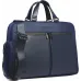 Деловая сумка Piquadro Orion CA6624S136/BLU с отделением для ноутбука синий ткань/натур.кожа