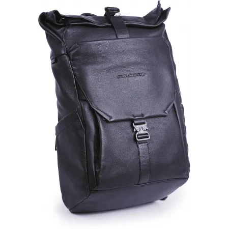 Рюкзак Piquadro Than CA6612S135/N роллтоп черный кожа
